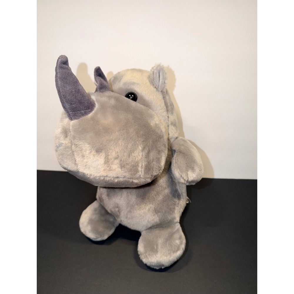 Aurora San Diego Zoo Wildlife Alliance Grey Rhinoceros Plush Stuffed Animal 11"